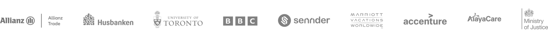 Customer Logos - Greyscale company logos